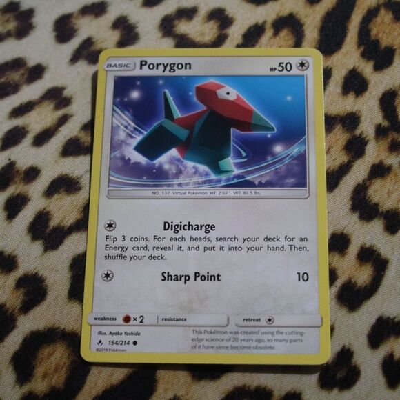Porygon 154/214 Pokemon Card - Picture 1 of 1
